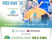 Sign up for Free Kids’ 1K at CentraCare Earth Day Run