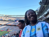 Brook’Lynn H. Serves as Coca-Cola Flag Bearer at FIFA World Cup Final